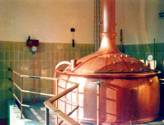 Brauanlage der Mertinger Brauerei im Jahr 1978